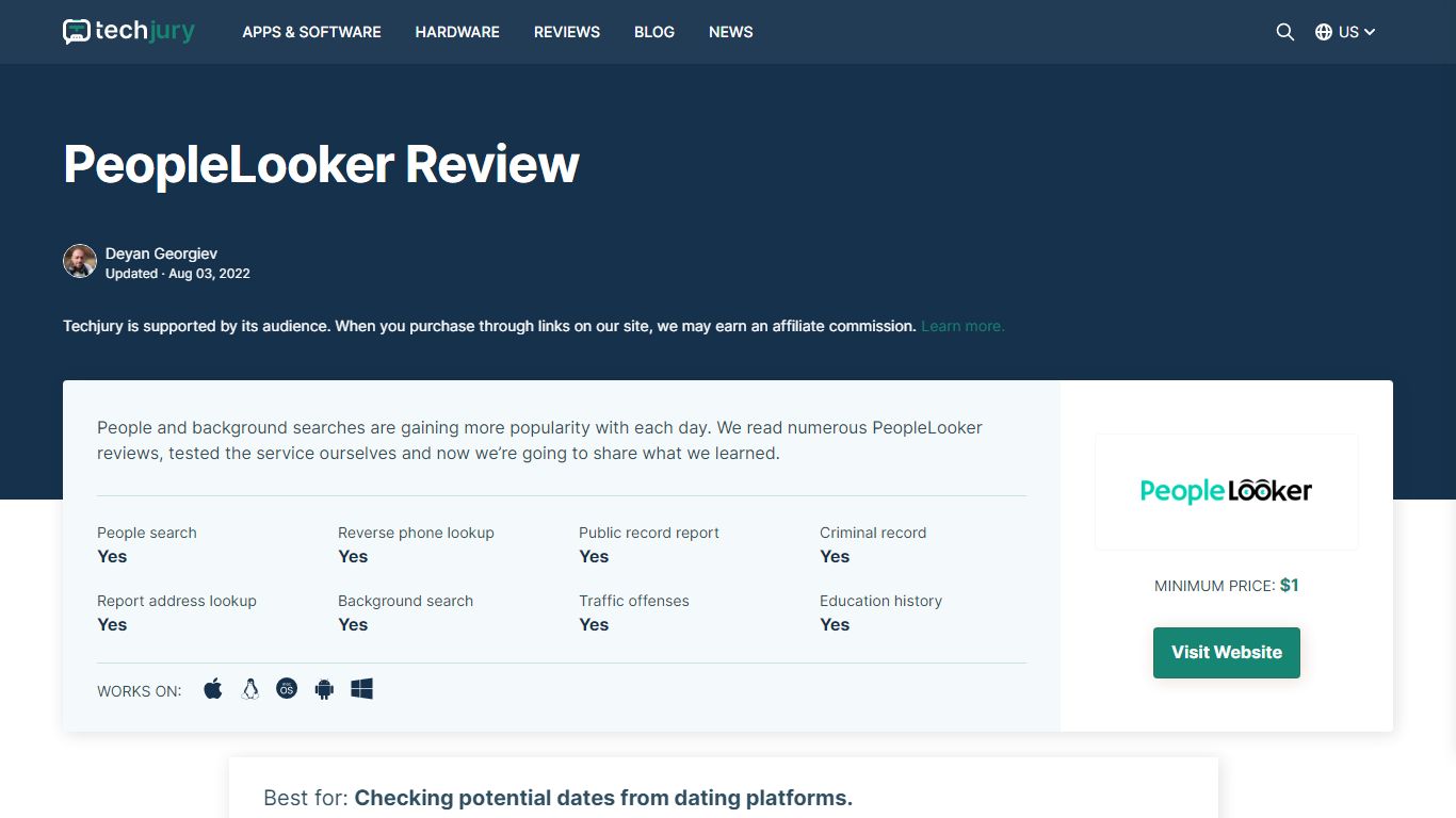 PeopleLooker Review - Is It Trustworthy? [In-Depth Review] - Techjury